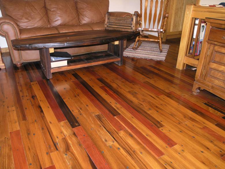 Greenheart Flooring (Tan and Red Mix)